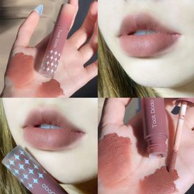 8 Colors Fashion Waterproof Lasting Matte Nude Lipstick Temperament Red Lip Gloss Liquid Lipstick Women Lip Makeup 2022 New (Color: 01)