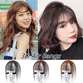 Fashion 3D Air Fringe Ultra-thin Seamless Fake Bang Wig Hair Extension Hairpiece (Color: 02)